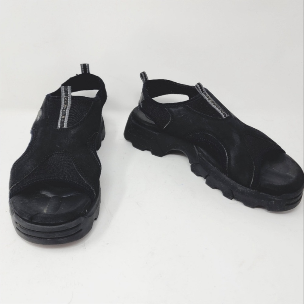 Sketchers Jam Ups black womens 9 Y2K chunky slingback platform sandals